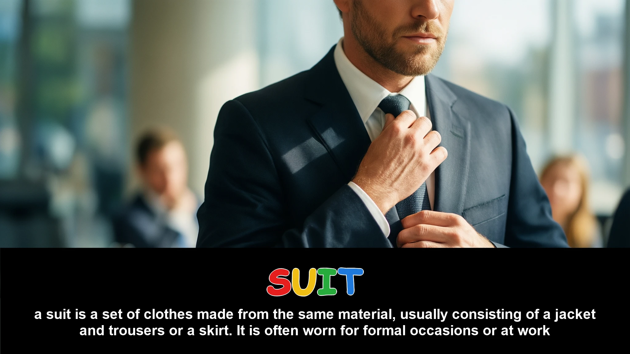 English Illustration for suit